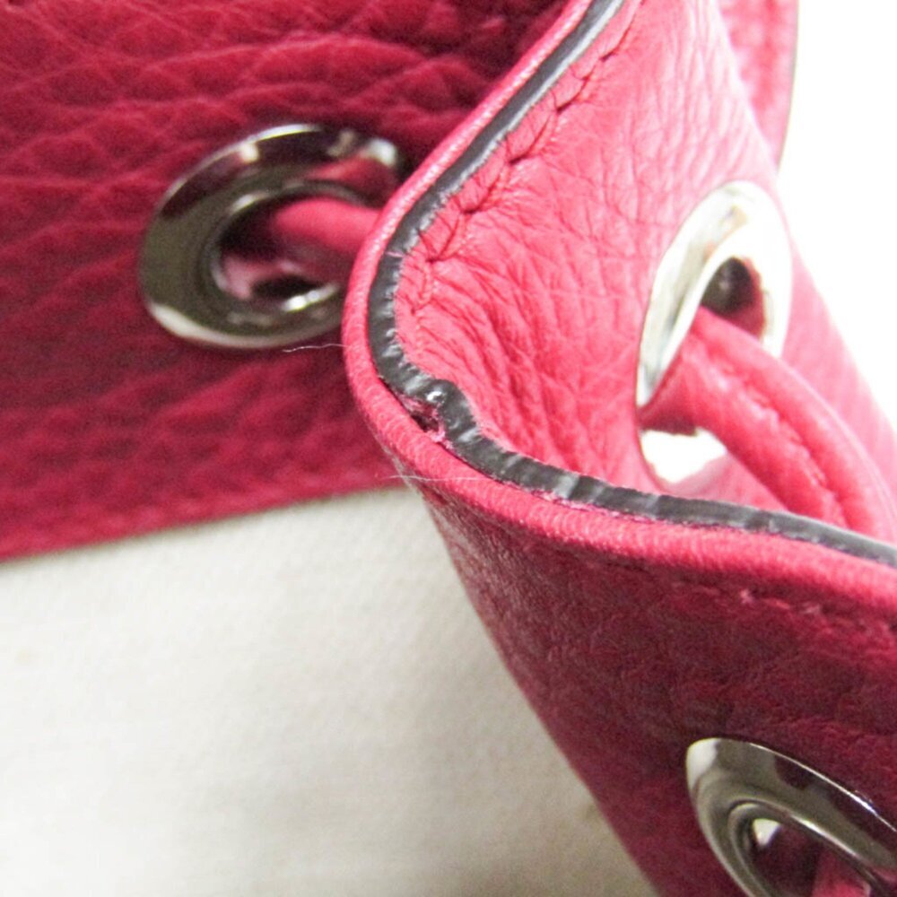 GUCCI Authentic Pink Leather Bamboo Backpack - Picture 13 of 16